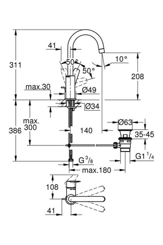 Miscelatore lavabo Start Edge