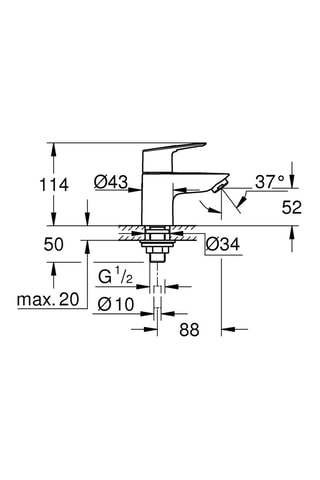 Miscelatore lavabo Start Loop