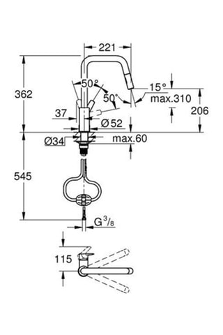 Miscelatore lavello Start Loop