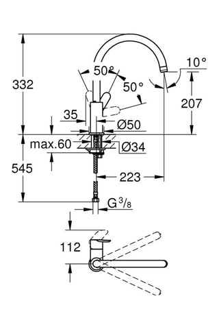 Miscelatore lavello Start Edge