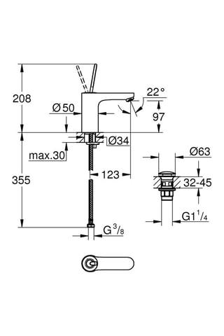 Miscelatore lavabo Get Joy