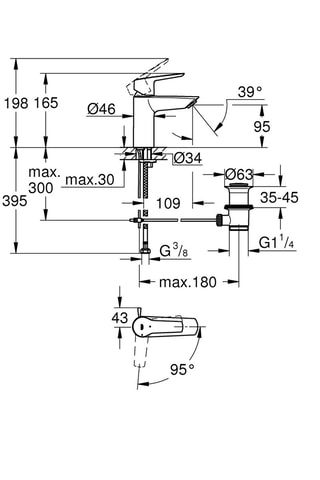 Miscelatore per lavabo