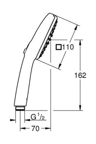 Doccetta quadrata - 11 cm