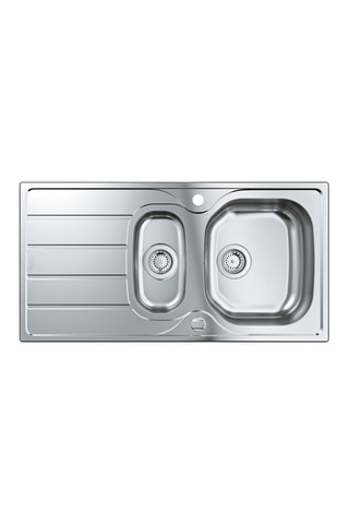 Evier réversible acier inoxydable - 2 bacs