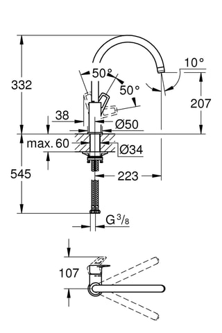 Mélangeur évier Start Loop