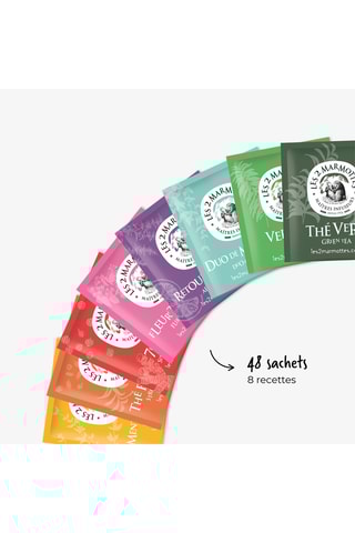 Coffret collection bio 5 infusions et 3 thés - 48 sachets