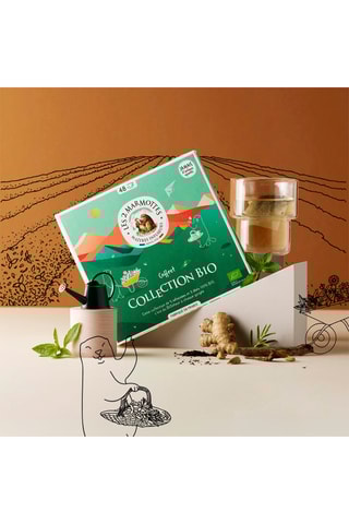 Coffret collection bio 5 infusions et 3 thés - 48 sachets