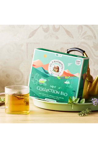 Coffret collection bio 5 infusions et 3 thés - 48 sachets