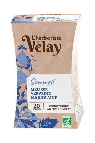 4 x Infusion sommeil mélisse verveine marjolaine bio - 20 sachets