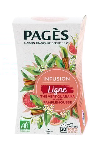 2 x Infusion bio détox romarin hibiscus mandarine - 20 sachets, 2 x Infusion BIO Ligne (Reine des près, Thé vert, Cannelle, Pamplemousse) - 20 sachets et 2 x Infusion Ventre Plat BIO (menthe, reglisse, feuilles de cassis) - 20 sachets