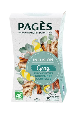 2 x Infusion BIO Brûle Graisses (Maté, café vert, thé vert, guarana, citron vert, orange) - 20 sachets