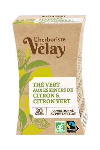4 x Thé vert Citron vert - 20 sachets