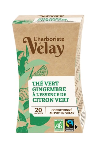 4 x Thé vert Gingembre Citron Vert - 20 sachets