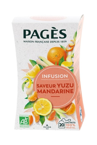 4 x Infusion BIO Yuzu Mandarine - 20 sachets