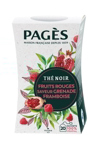 4 x Thé noir Fruits Rouges - 20 sachets