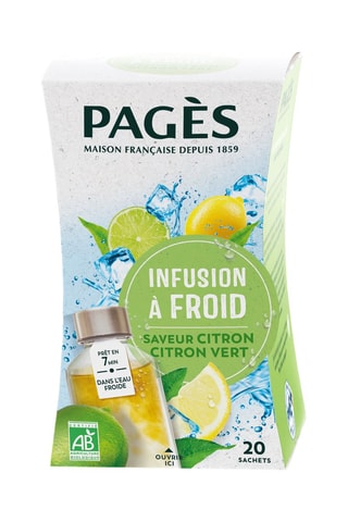 4 x Infusion glacée BIO Citron Vert - 20 sachets