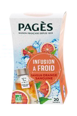 4 x Infusion glacée Orange Sanguine BIO - 20 sachets