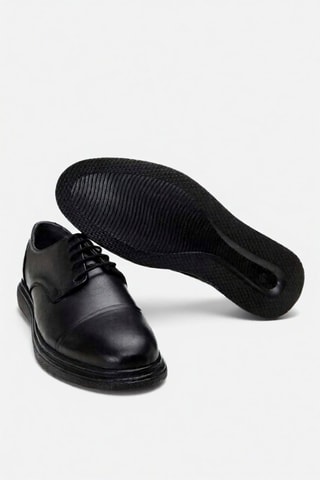 Derbies em couro - Preto