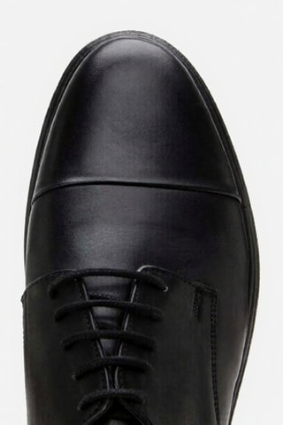 Derbies em couro - Preto