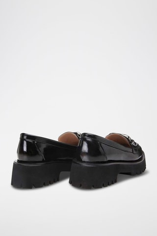 Mocassins com plataforma - Preto