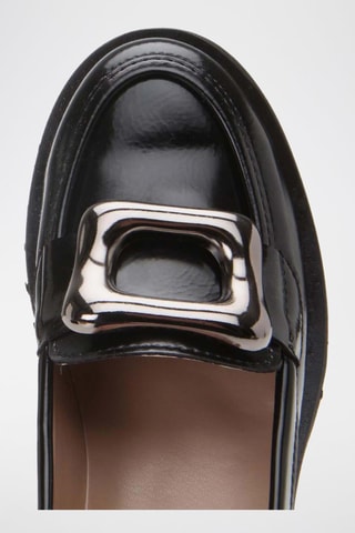 Mocassins com plataforma - Preto