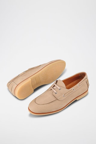 Sapatos de vela em couro - Bege