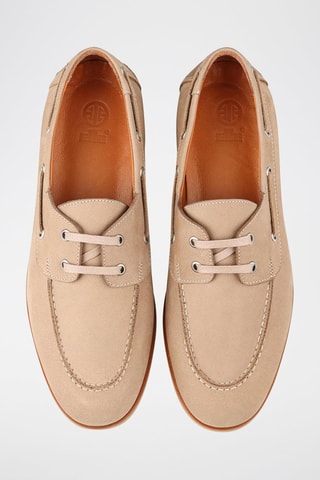Sapatos de vela em couro - Bege