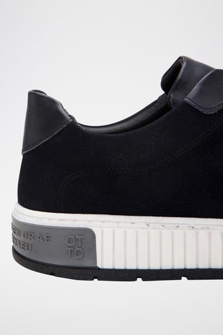 Sapatilhas em couro - Preto