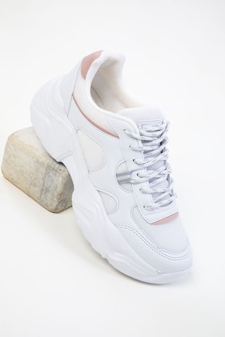 Sapatilhas com plataforma - Branco