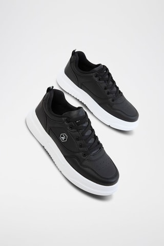 Sapatilhas com plataforma - Preto