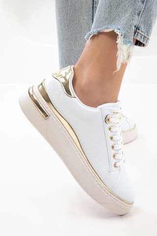 Sapatilhas com plataforma - Branco