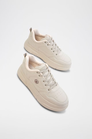 Sapatilhas com plataforma - Bege