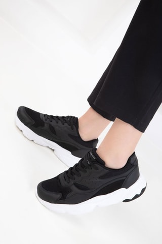 Sapatilhas com plataforma - Preto