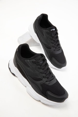 Sapatilhas com plataforma - Preto