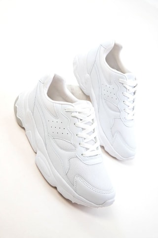 Sapatilhas com plataforma - Branco