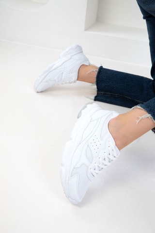 Sapatilhas com plataforma - Branco