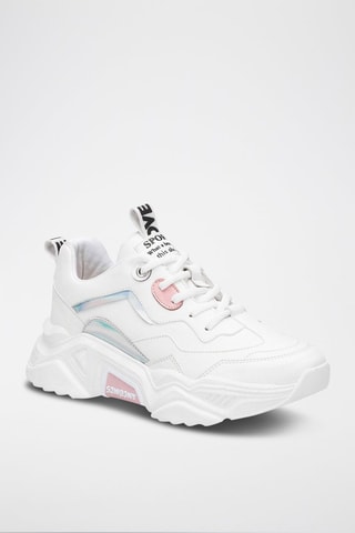 Sneakers com plataforma - Branco