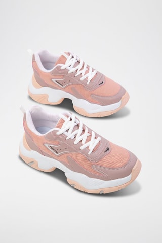 Sapatilhas com plataforma - Rosa-maquilhagem