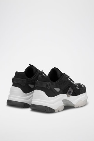 Sneakers com plataforma - Preto