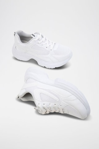 Sapatilhas com plataforma - Branco