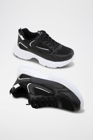 Sapatilhas com plataforma - Preto