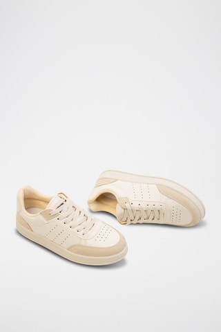 Sapatilhas com plataforma - Bege