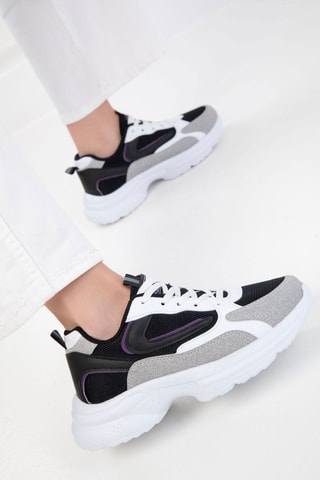 Sapatilhas com plataforma - Branco