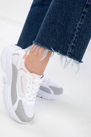 Sapatilhas com plataforma - Branco
