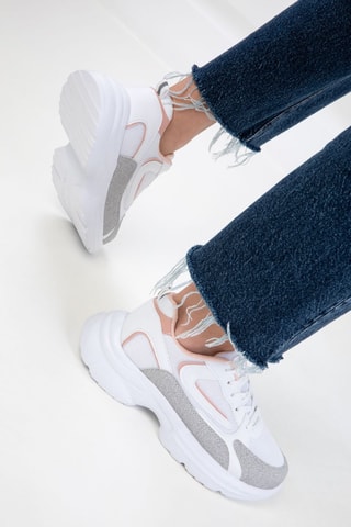 Sapatilhas com plataforma - Branco