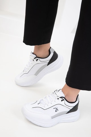 Sapatilhas com plataforma - Branco