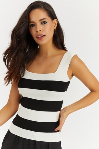 Camisola de alças - Branco