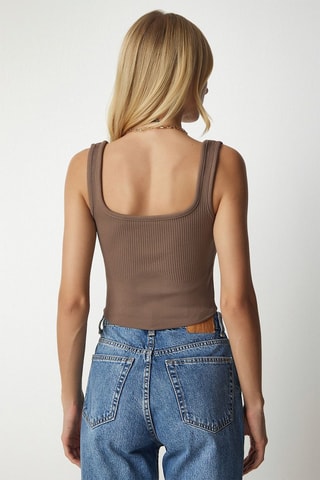 2 camisolas de alças - Bege e toupeira