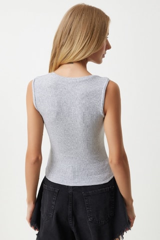 Camisola de alças - Cinzento