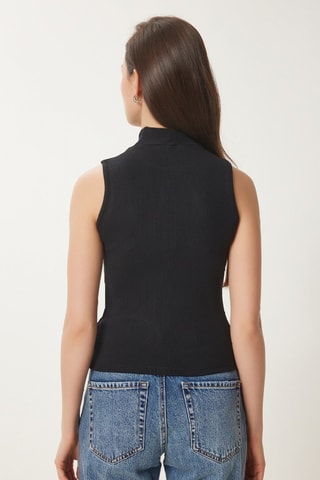 Camisola de alças - Preto